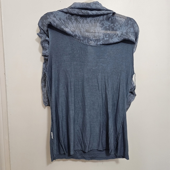 Baci L* Silk blend Beautiful Batwing tunic lined Blouse Top - Picture 7 of 7